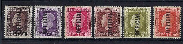 Image of New Zealand SG O100/O105b LMM British Commonwealth Stamp